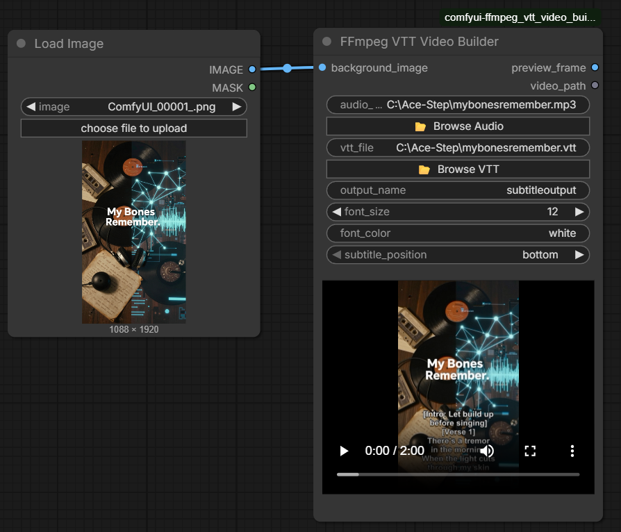FFmpeg VTT Video Builder